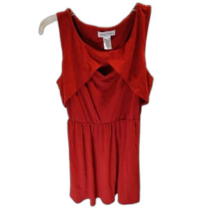 Red Keyhole Cutout Mini Dress L Stitch Btween Holiday Party Christmas preppy
